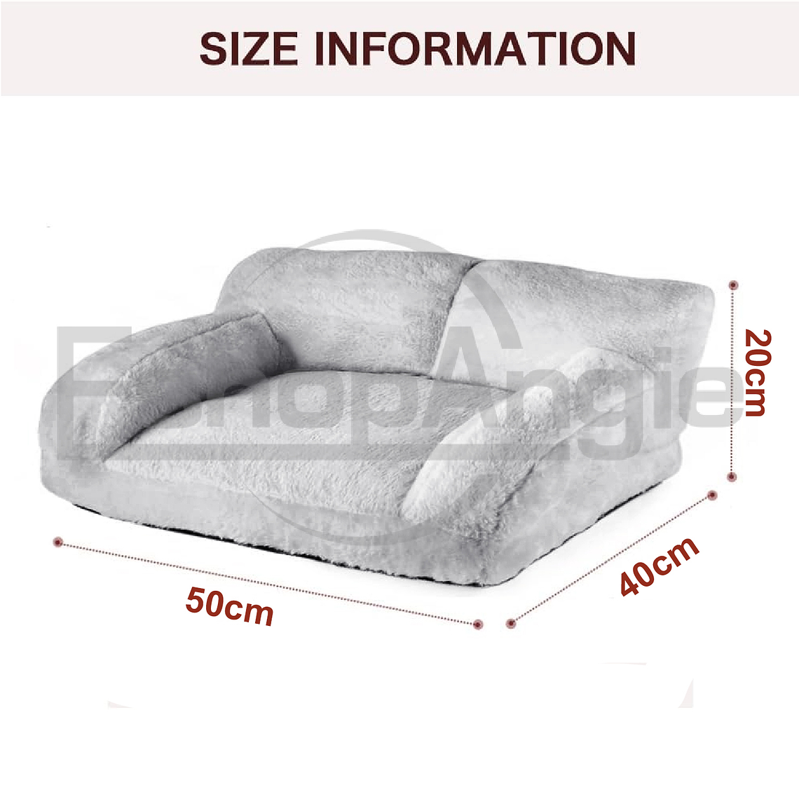 Cama Sofa Supersuave Lavable Para Mascota Perro Gato 5