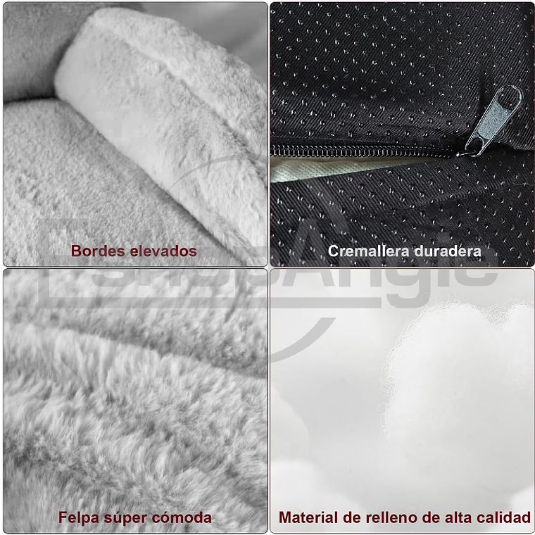 Cama Sofa Supersuave Lavable Para Mascota Perro Gato 2