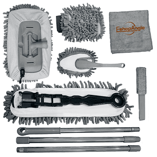 Kit Cepillos De Microfibra Auto Hogar Interior Y Exterior