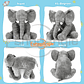 Almohada Elefante De Soporte Para Bebés 0 A 3 Años - Miniatura 2