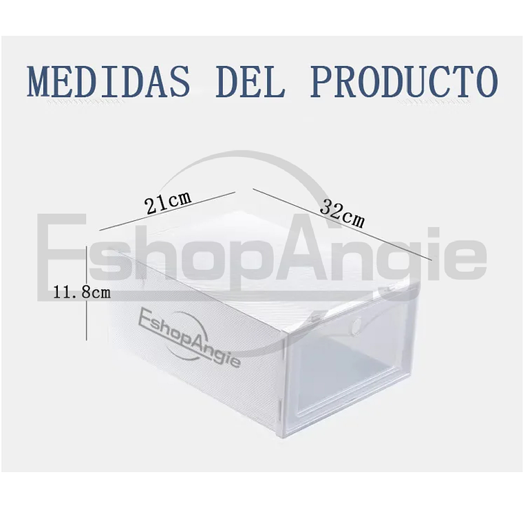 Caja Organizador De Zapatos Set De 6 Organizadores Apilables 6