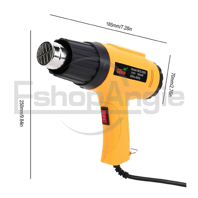 Pistola De Calor Eléctrica Aire Caliente 2000w 4