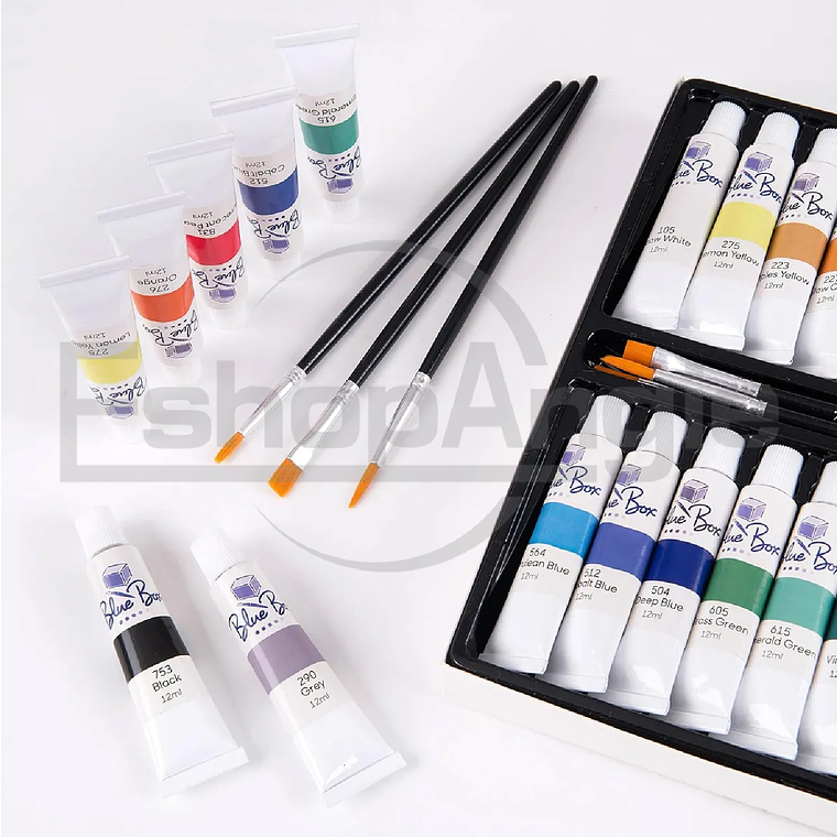 Juego De Pintura Acrilicas 24 Colores Tubos 12ml Arte 3