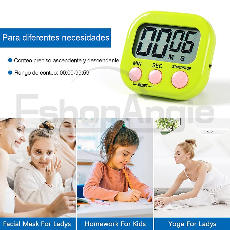 Timer Digital De Cocina Reloj Temporizador 4