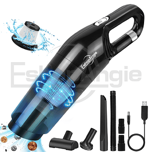Aspiradora De Mano Portátil 12v Para Auto Casa Recargable