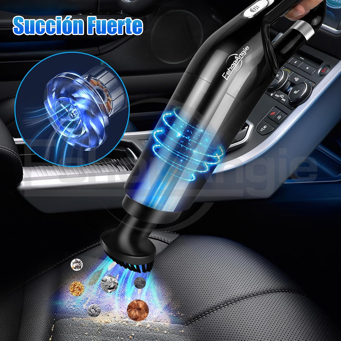 Aspiradora De Mano Portátil 12v Para Auto Casa Recargable 2