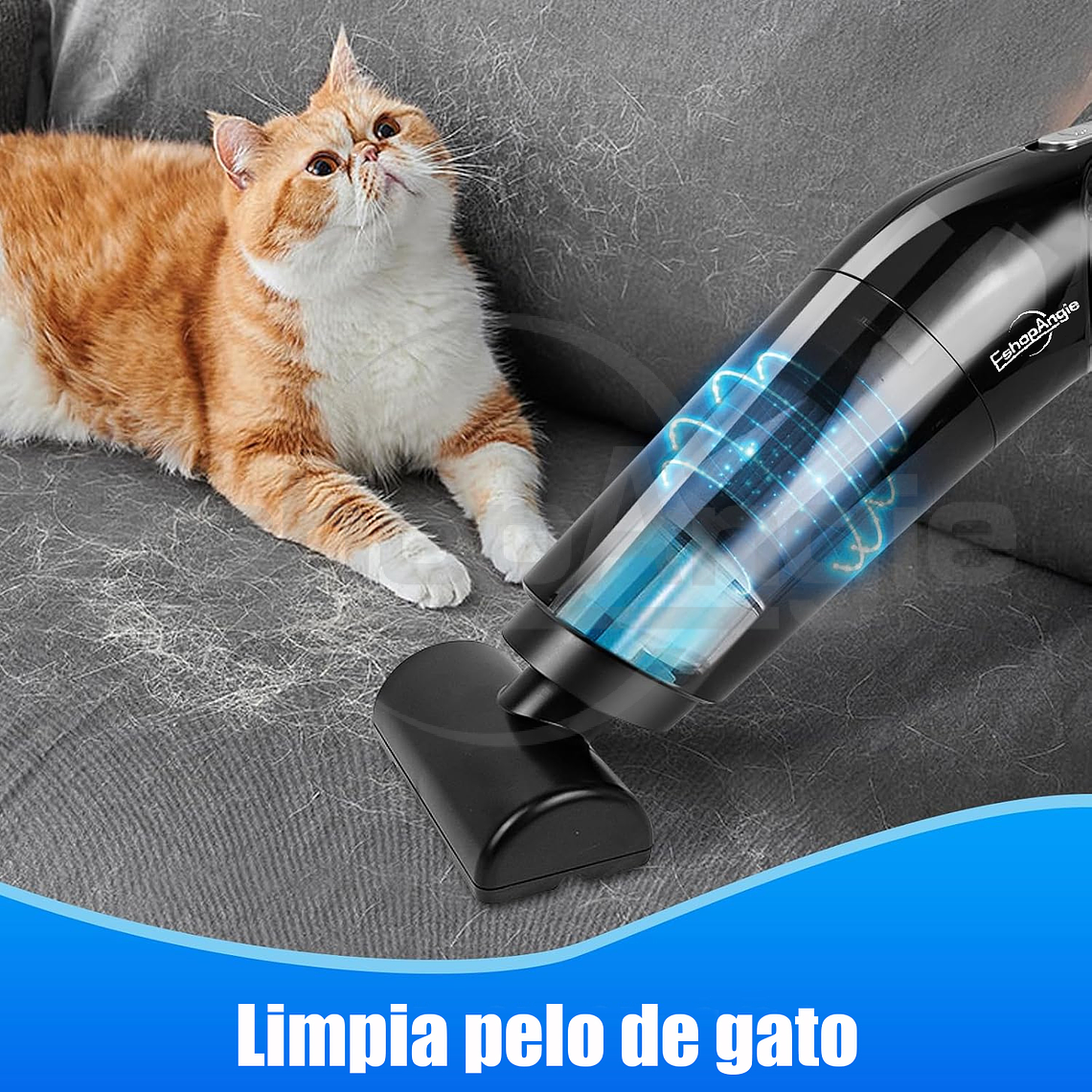 Aspiradora De Mano Portátil 12v Para Auto Casa Recargable 3