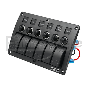 Panel Interruptor Led Encendido 12v A 24v / 6 Switch