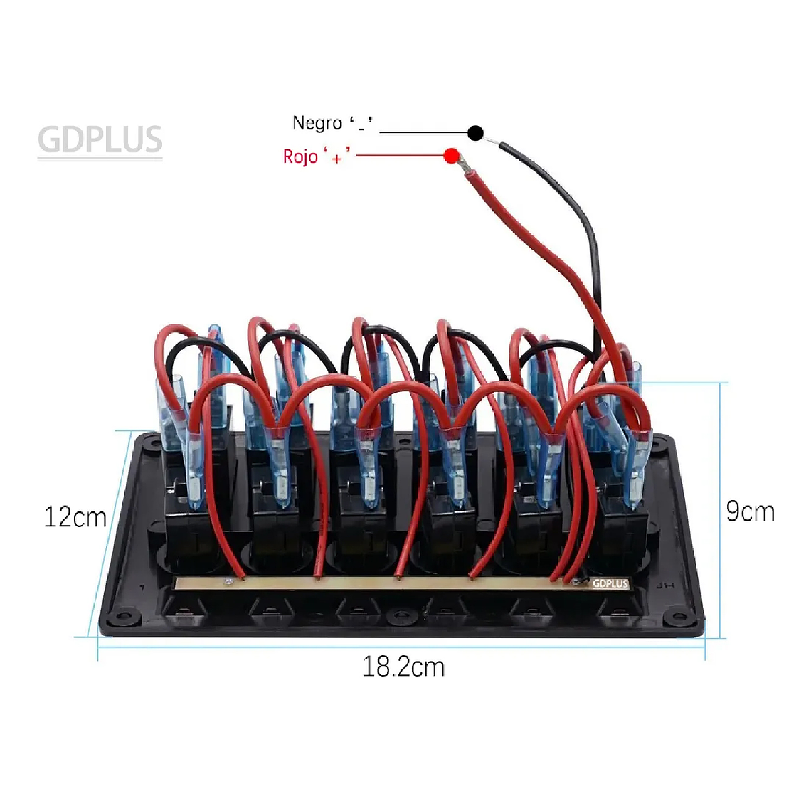 Panel Interruptor Led Encendido 12v A 24v / 6 Switch 3