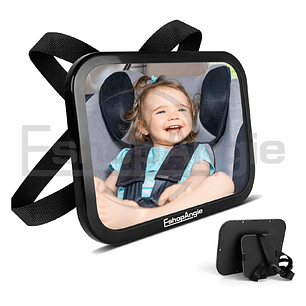 Espejo Retrovisor Auto Bebe 360° Seguridad Silla Espalda Xl