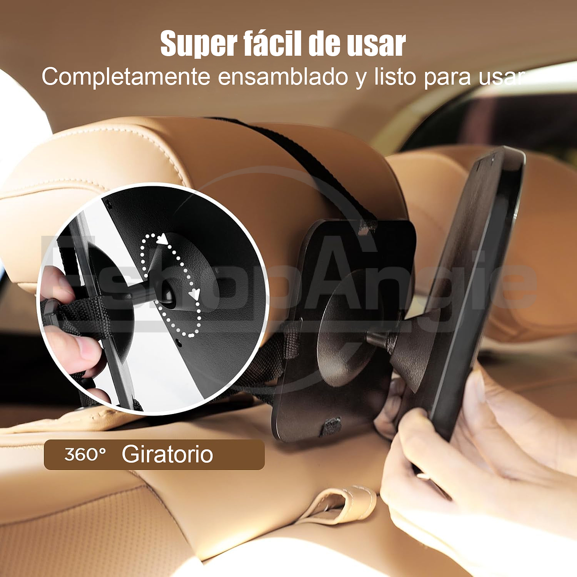 Espejo Retrovisor Auto Bebe 360° Seguridad Silla Espalda Xl 2