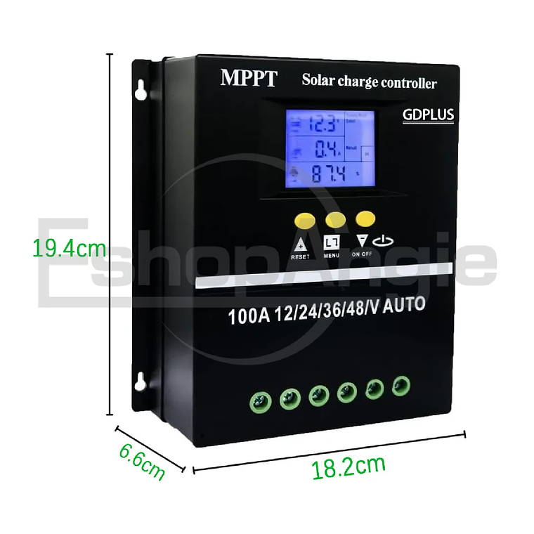 Controlador Regulador Carga Solar Mppt 100a 12/24/36/48 Vol 7