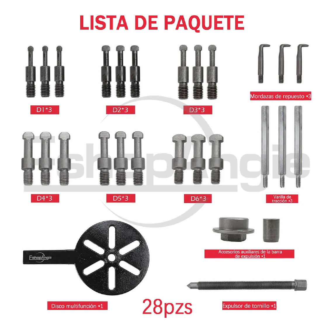 Extractor De Rodamiento Interno Universal Extractor 21 En 1 6