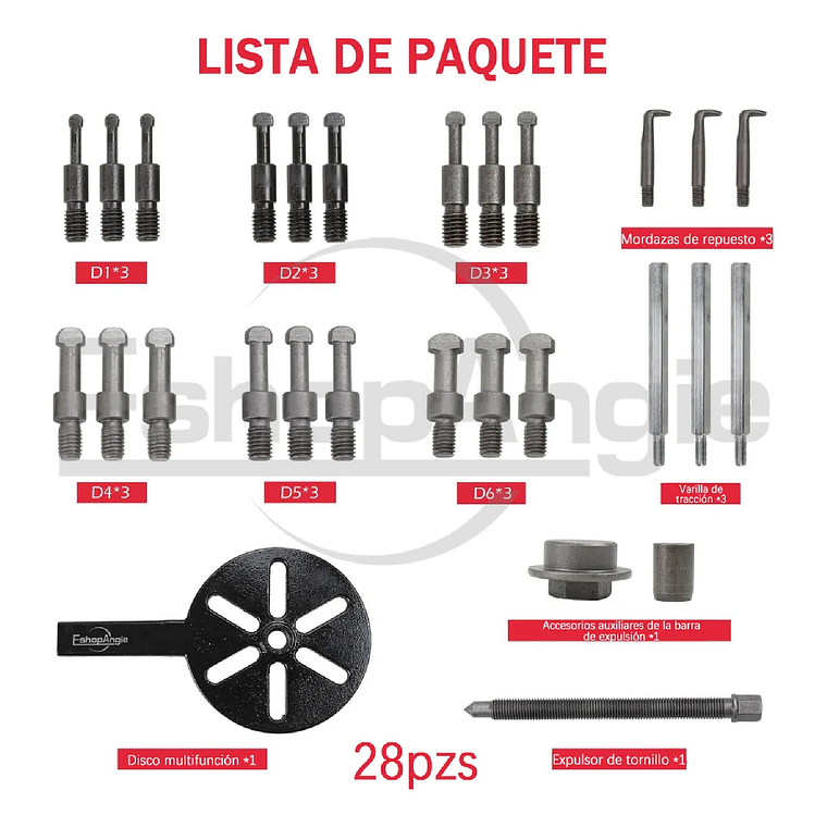 Extractor De Rodamiento Interno Universal Extractor 21 En 1 6