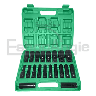 Juego Dados Largos De Impacto 8 - 32mm 20 Piezas