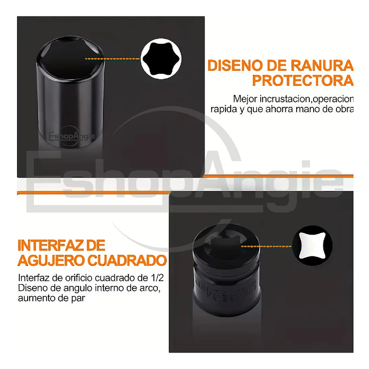 Juego Dados Largos De Impacto 8 - 32mm 20 Piezas 2