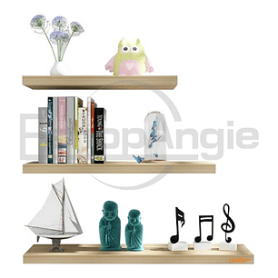 Repisas Estantes Flotantes Minimalista De Madera 3 Niveles