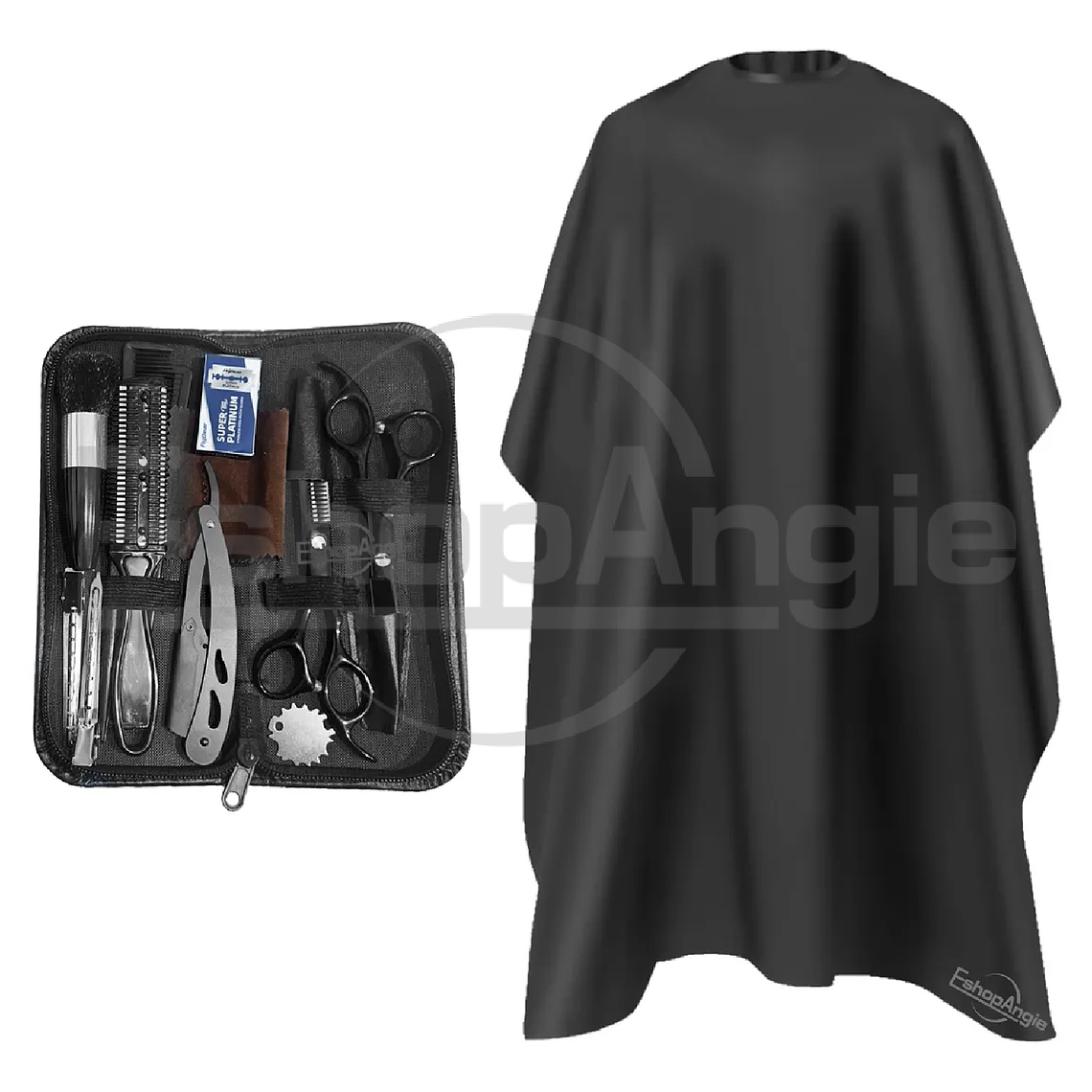 Set Tijeras Peluquería Barbería Corta Pelo Entresacador 14pc 5