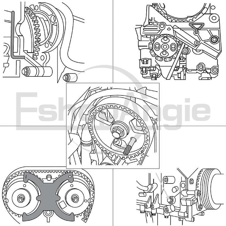 Trabador Puesta Punto Ford Fiesta C-max Mondeo 1.6 Ti Vct 4