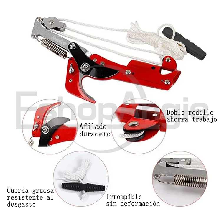 Tijera De Altura Sierra Jardinería Podadora Con Serrucho 3