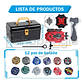 Set 12 Beyblades Metal Fusion Con Maleta Lanzadores - Miniatura 3