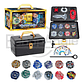 Set 12 Beyblades Metal Fusion Con Maleta Lanzadores - Miniatura 1