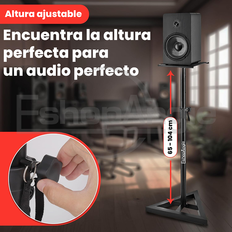 Par De Atriles De Monitor Estudio Soporte Ajustable 5