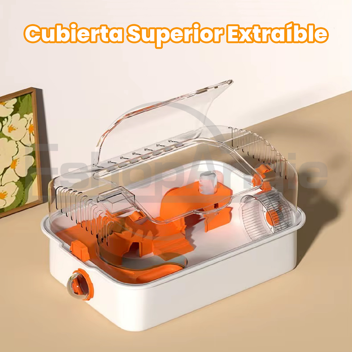 Jaula Premium De Acrílico Para Hámster, Cuy, Erizo, Mascotas 2