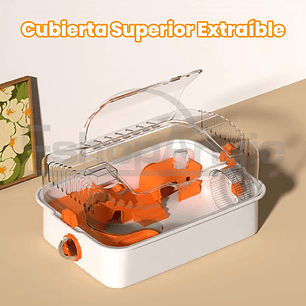 Jaula Premium De Acrílico Para Hámster, Cuy, Erizo, Mascotas