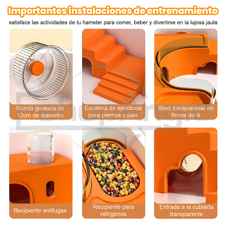 Jaula Premium De Acrílico Para Hámster, Cuy, Erizo, Mascotas 4