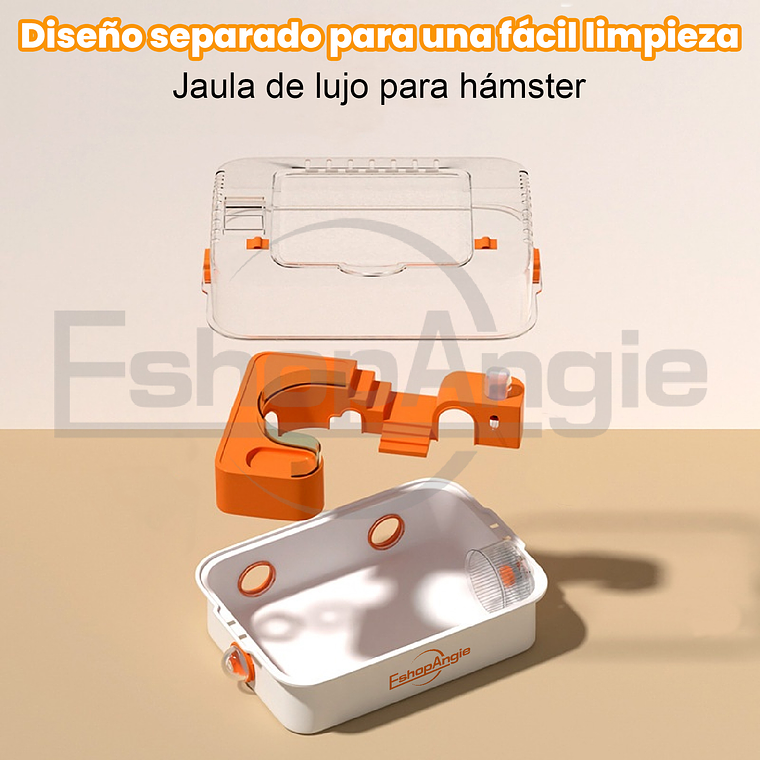 Jaula Premium De Acrílico Para Hámster, Cuy, Erizo, Mascotas 5