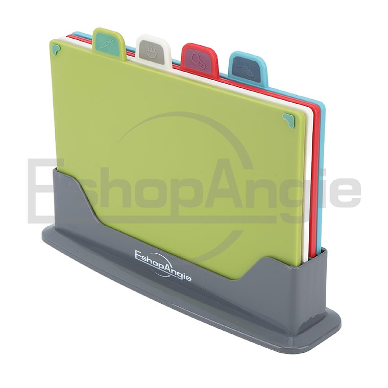 Tablas Para Picar Utensilio Cocina Con Base Colores 4 Piezas 1