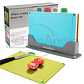 Tablas Para Picar Utensilio Cocina Con Base Colores 4 Piezas - Miniatura 2