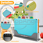 Tablas Para Picar Utensilio Cocina Con Base Colores 4 Piezas - Miniatura 4