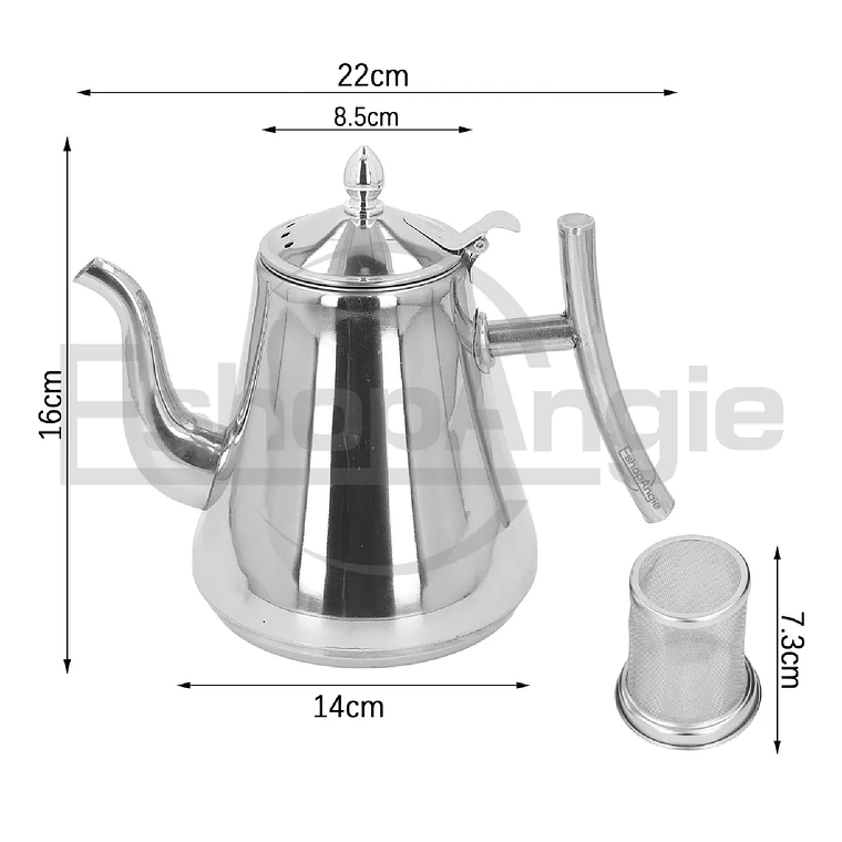 Tetera Infusor Acero Inoxidable Para Té Y Infusiones 1 Litro 3