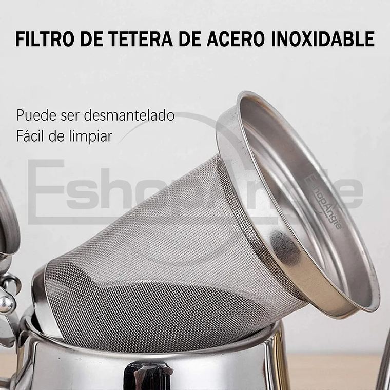Tetera Infusor Acero Inoxidable Para Té Y Infusiones 1 Litro 6