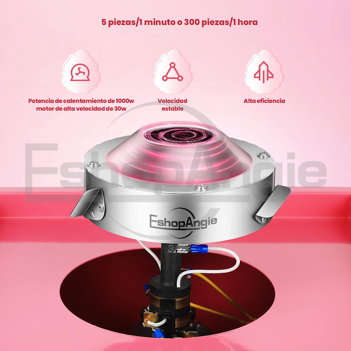 Máquina De Algodón De Azúcar Eléctrica Comercial De 1000w 2