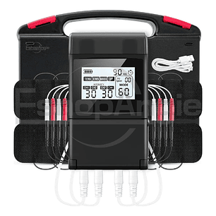 Electroestimulador Muscular Tens Ems Masaje 4 Canales