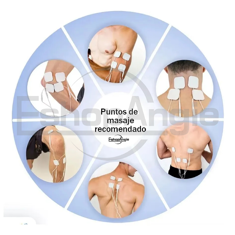 Electroestimulador Muscular Tens Ems Masaje 4 Canales 5