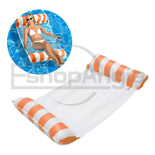 Hamaca Flotante Inflable De Piscina Colchón Flotador Silla