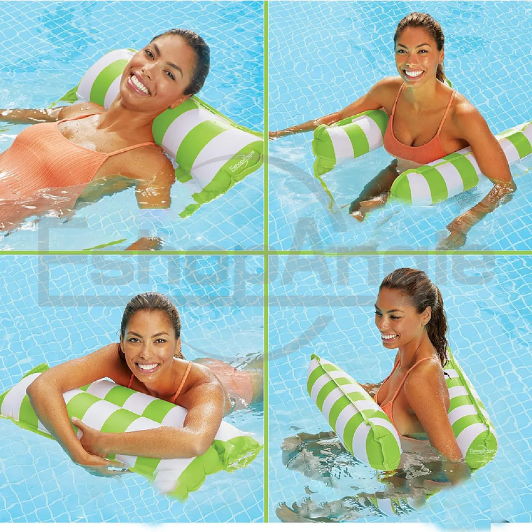 Hamaca Flotante Inflable De Piscina Colchón Flotador Silla 4