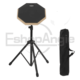 Pad De Práctica Bateria Con Atril Y Bolso