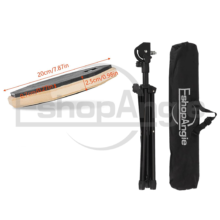 Pad De Práctica Bateria Con Atril Y Bolso 5