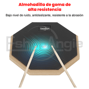 Pad De Práctica Bateria Con Atril Y Bolso