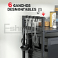 Estante Repisa Extensible Horno Microondas Organizador Rack - Miniatura 5