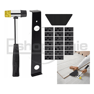 Kit Instalación Piso Flotante Profesional Con Martillo Goma