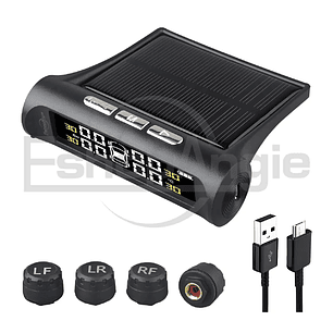 Sistema Monitoreo Presión Neumáticos Auto Tpms Solar