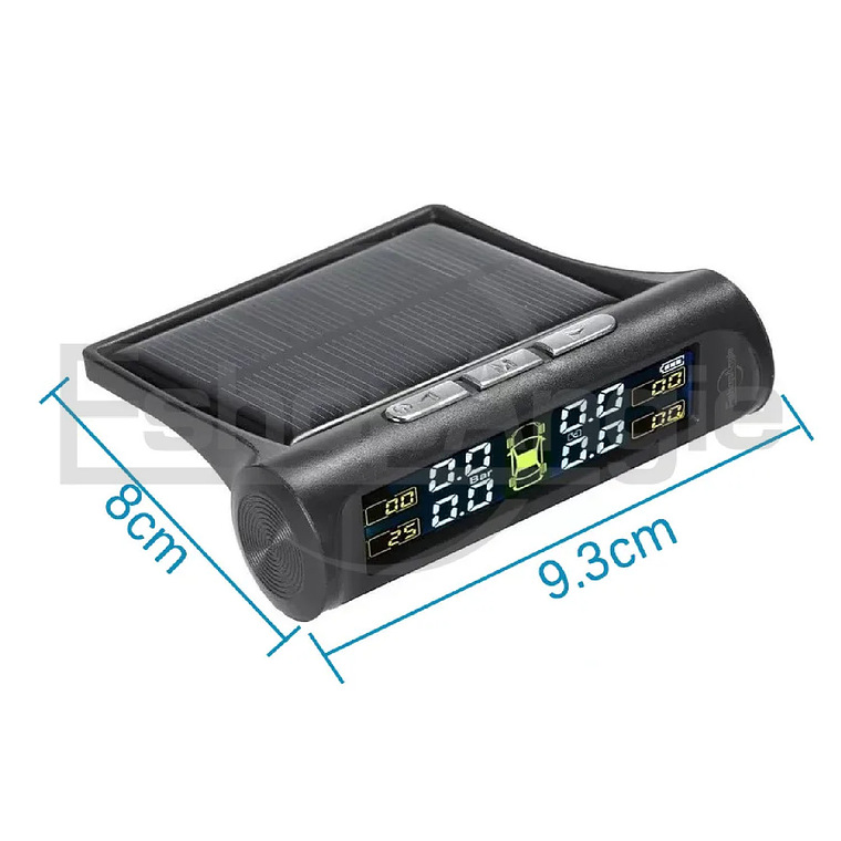 Sistema Monitoreo Presión Neumáticos Auto Tpms Solar 9
