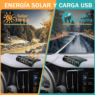 Sistema Monitoreo Presión Neumáticos Auto Tpms Solar