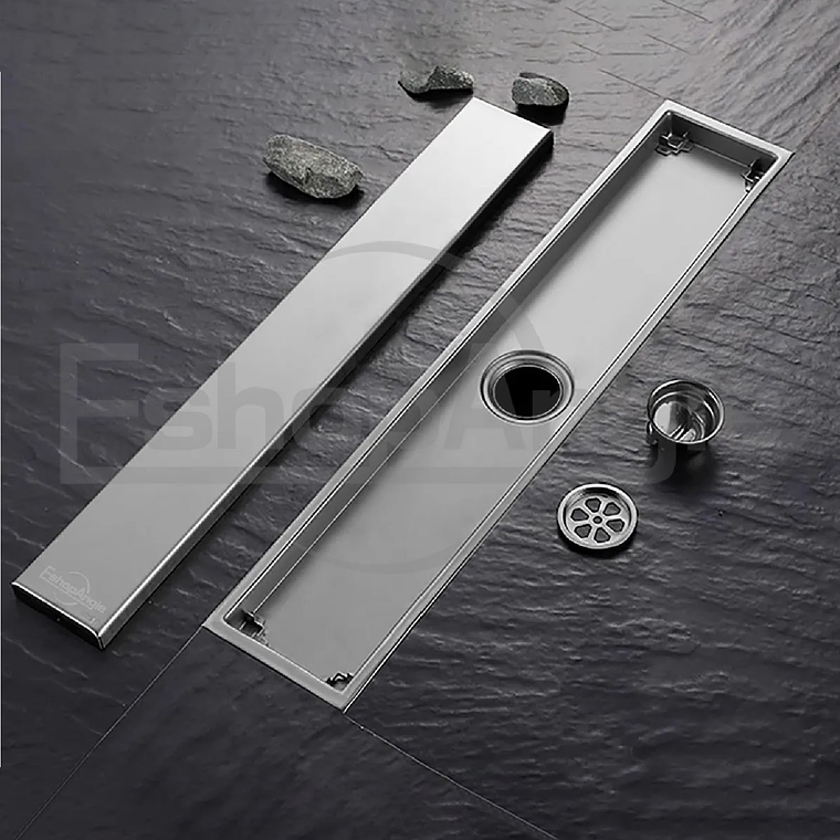 Piso Drenaje Ducha Cubierta Acero Inoxidable Filtro 60x10cm 6